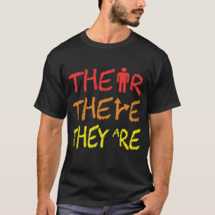 Camiseta Lección de gramática inglesa allí donde son profes