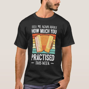 Camiseta Lección de música de acordeonista Profesor de acor