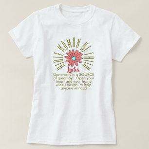 Camiseta Lección para las mujeres de la Biblia Lydia Chris