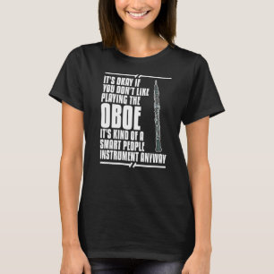 Camiseta Lección principiante del jugador de música de Oboe