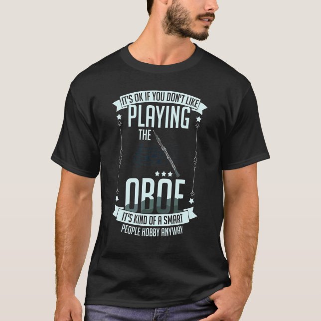 Camiseta Lección principiante del jugador de música de Oboe (Anverso)