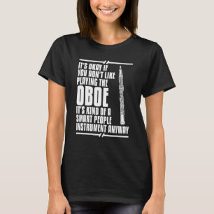 Camiseta Lección principiante del jugador de música de Oboe