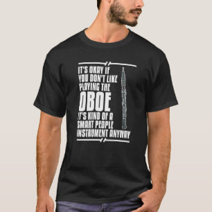 Camiseta Lección principiante del jugador de música de Oboe