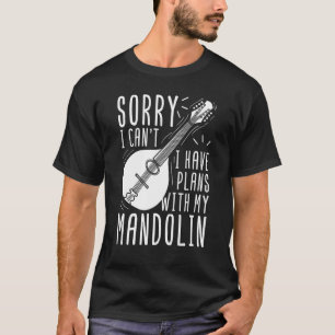 Camiseta Lección principiante del jugador de música Mandoli