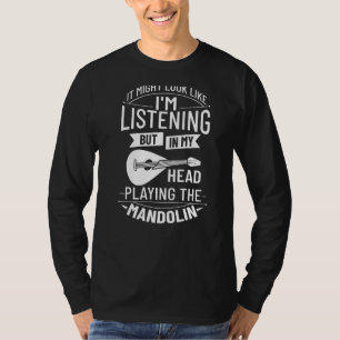 Camiseta Lección principiante del jugador de música Mandoli
