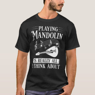 Camiseta Lección principiante del jugador de música Mandoli