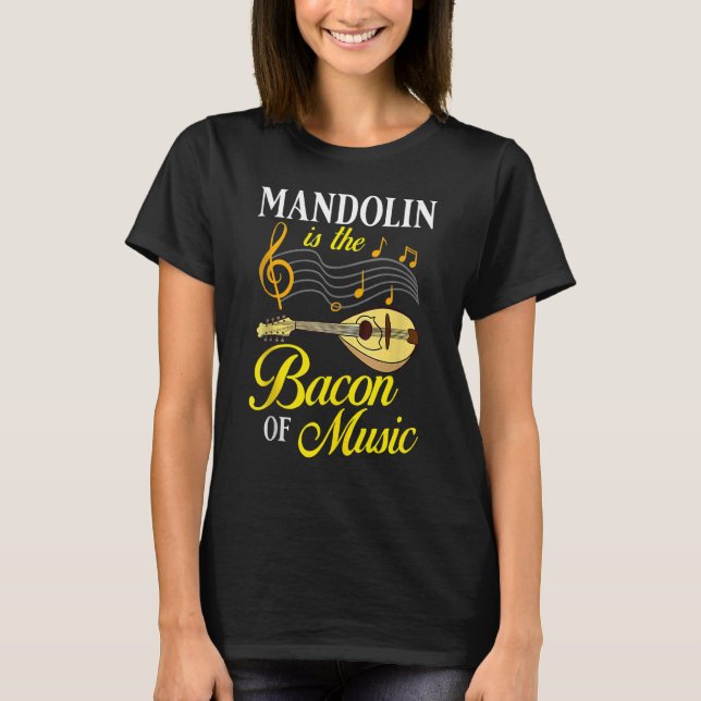 Camiseta Lección principiante del jugador de música Mandoli (Anverso)