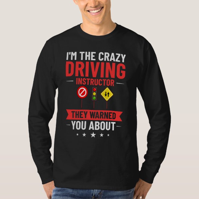 Camiseta Lecciones de escuela de instructor de conducción E (Anverso)