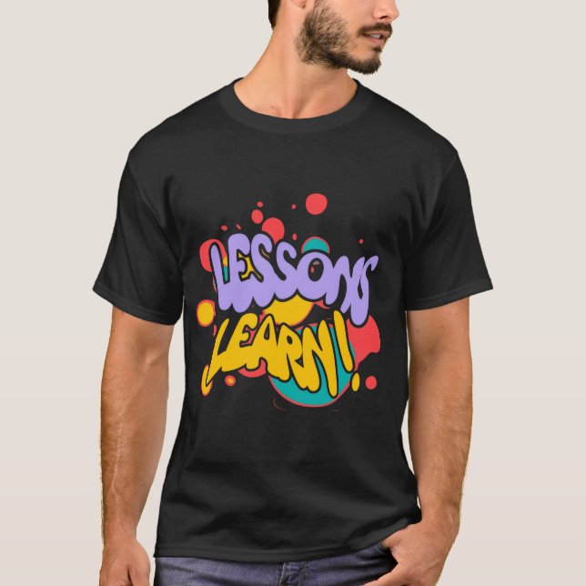CAMISETA LECCIONES DE SALPICADURA DE PINTURA PARA HOMBRES A (Anverso)