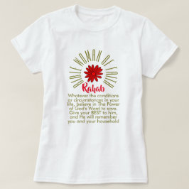 Camiseta Lecciones para las mujeres de la Biblia de Faith R
