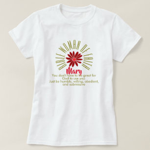 Camiseta Lecciones para las mujeres de la Biblia de fe Mar