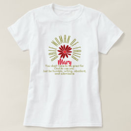 Camiseta Lecciones para las mujeres de la Biblia de Fe Marí