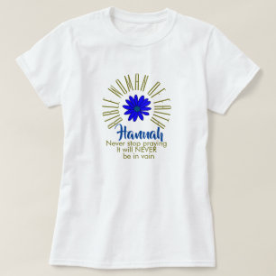 Camiseta Lecciones para las mujeres de la Biblia Hannah Chr