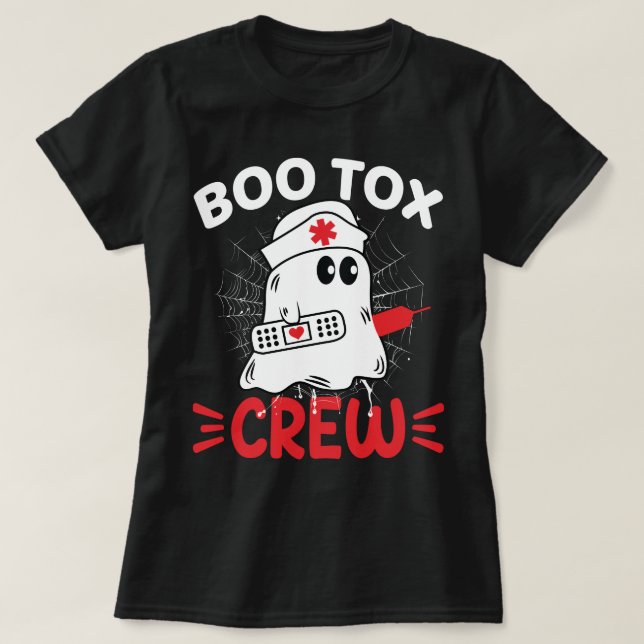 Camiseta Lechadora BOO-Tox Botox Enfermera estética Disspor (Diseño del anverso)