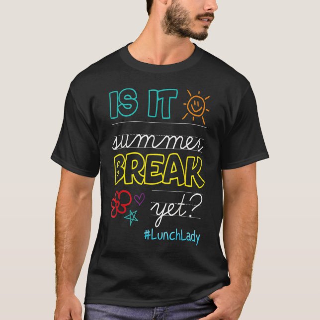 Camiseta Lechadora Es Verano Romper El Último Día De Scho (Anverso)