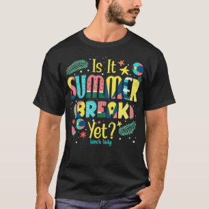 Camiseta Lechadora Es Verano Romper El Último Día De Scho