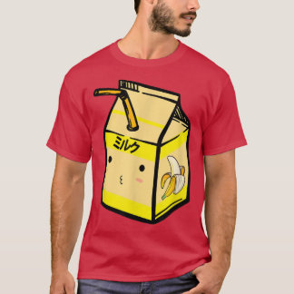 Camiseta Leche bananera suave Kawaii Anime japonés Fan G