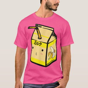 Camiseta Leche bananera suave Kawaii Anime japonés Fan G