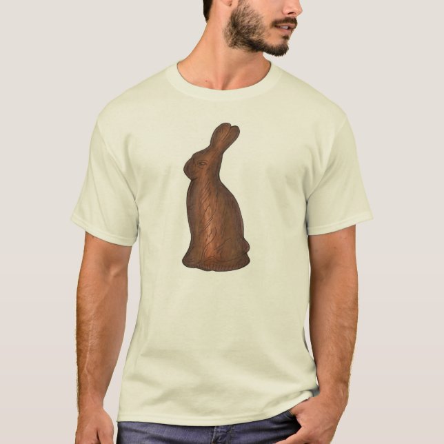 Camiseta Leche Chocolate Cesta de Pascua Conejo Conejo de C (Anverso)