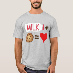 Camiseta Leche con emparejamiento de comida clásica + cooki