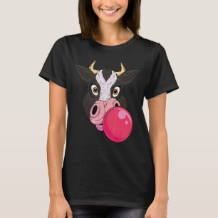 Camiseta Leche Cow Liebt Chicle Gum Livestock Breeder Organ