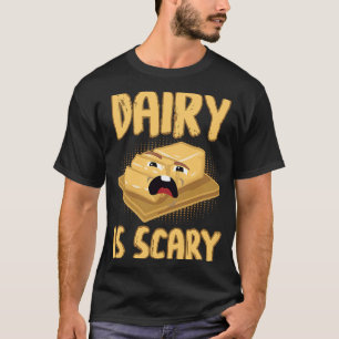 Camiseta Leche da miedo Lactosa intolerante Vegan
