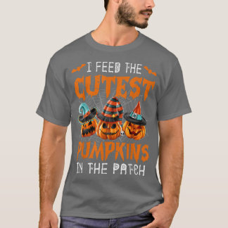 Camiseta Leche Dama De Almuerzo Yo Alimento Las Calabazas M