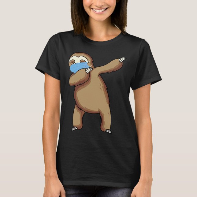 Camiseta Leche de abloqueo con máscara facial (Anverso)