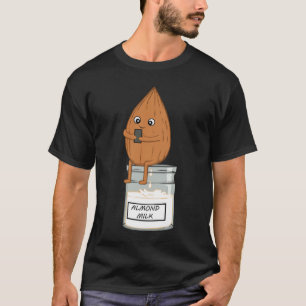 Camiseta Leche De Almendra Vegana Vegetariana Activista De 