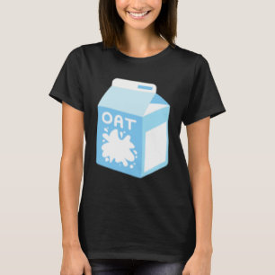 Camiseta Leche de avena Desayuno Comida Vegetar