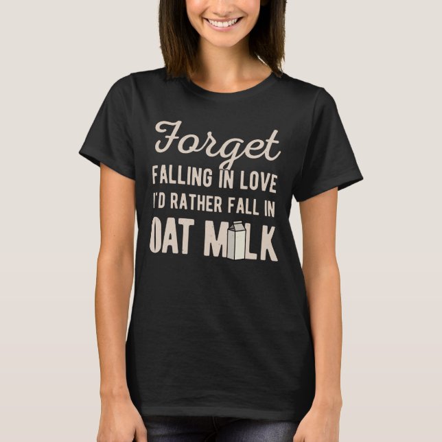 Camiseta Leche de avena divertida (Anverso)