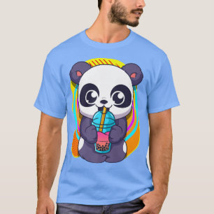 Camiseta Leche de burbujas Boba Tea Adorable Cute Panda Bea
