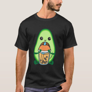 Camiseta Leche de burbujas Tea Aguacate Aguacate Boba Bebid