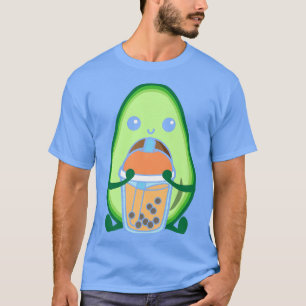 Camiseta Leche de burbujas Tea Aguacate Aguacate Boba Bebid