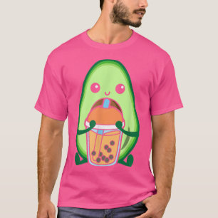 Camiseta Leche de burbujas Tea Aguacate Aguacate Boba Bebid