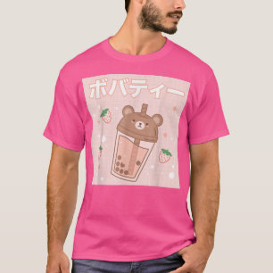 Camiseta Leche de burbujas Tea Boba Cute Bear Kawaii