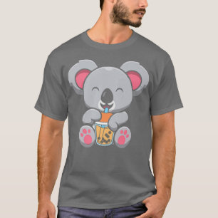 Camiseta Leche de burbujas Tea Koala Cute Koala Beber Boba