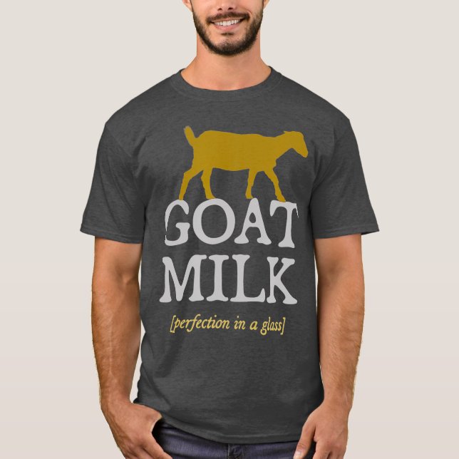 Camiseta Leche de cabra Perfección lechera granjero leche c (Anverso)