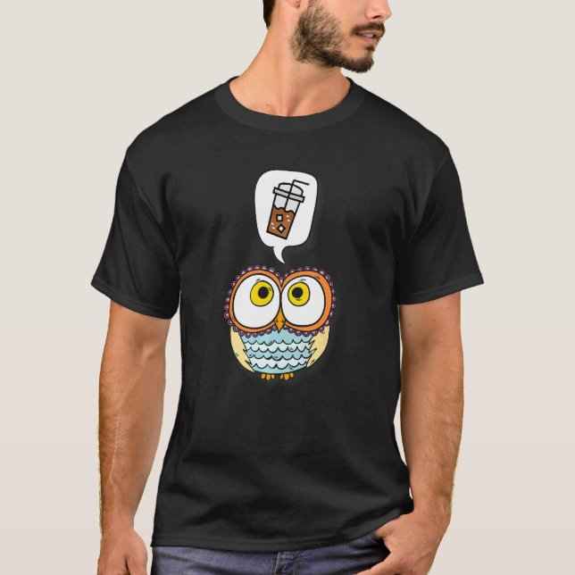 Camiseta Leche de café helada para hombres Café Frappé O (Anverso)