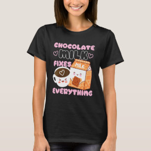 Camiseta Leche de chocolate arregla todo