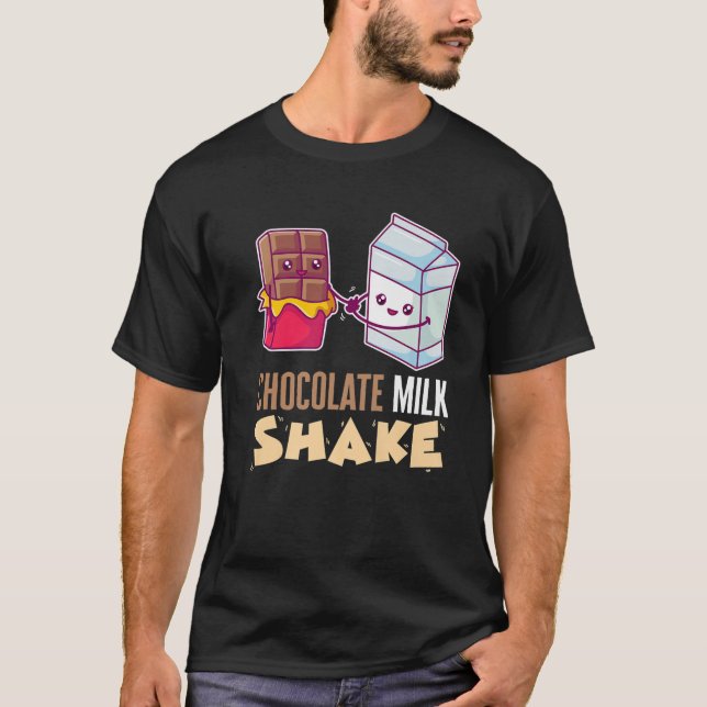 Camiseta Leche de chocolate batida batido batido postre dul (Anverso)