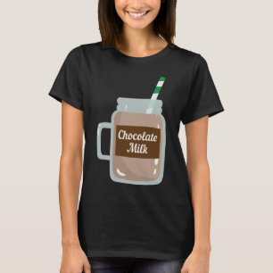 Camiseta Leche de chocolate Cute Lovers de lácteos divertid