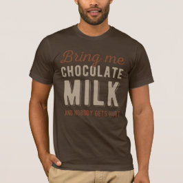 Camiseta Leche de chocolate divertida