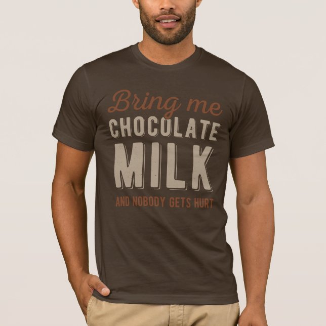Camiseta Leche de chocolate divertida (Anverso)
