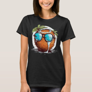 Camiseta Leche de coco con gafas de sol divertidas