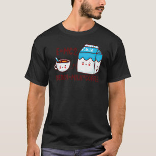 Camiseta Leche de energía café lindo ampollas de otoño bebi