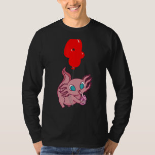 Camiseta Leche de fresa Axolotl 4º cumpleaños niños Balloo