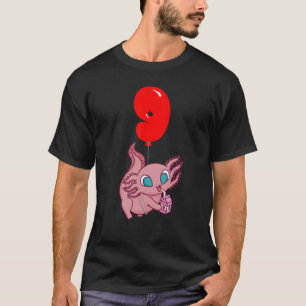 Camiseta Leche de fresa Axolotl Noveno Balloo Niños de cump