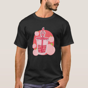 Camiseta Leche de Fresa Envase Groovy Garras de Gato