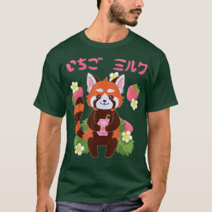 Camiseta Leche de fresa (ichigo miruku) panda rojo lindo ka
